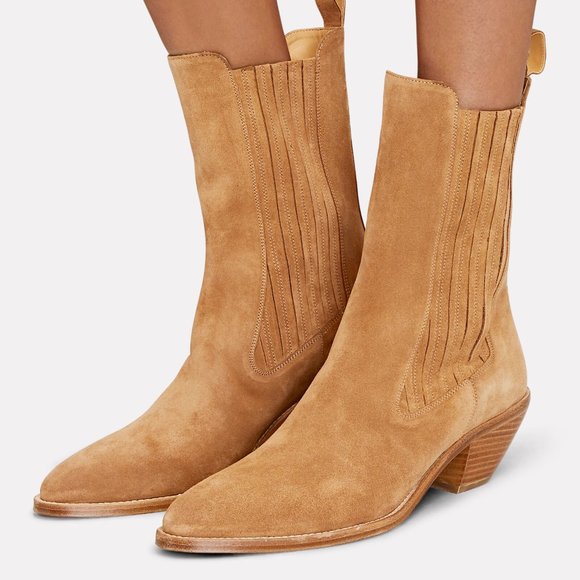 cult gaia Shoes - ❌SOLD❌CULT GAIA Nova Suede Western Boots Camel Pull ON